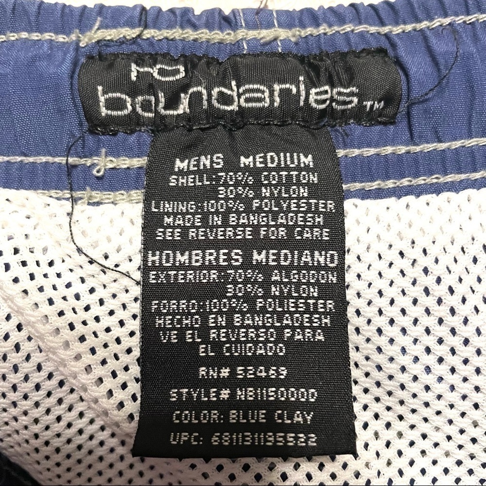 No Boundaries Blue Swim Trunks Board Shorts Medium - Picture 4 of 6